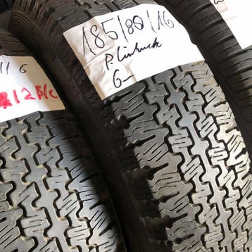 2 x Pirelli 185-80-16 Zomerbanden 6mm, Gebruikt, 16 inch, Band(en), Personenwagen