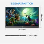 14” Draagbare Full HD IPS Monitor USB-C HDMI Tweede Scherm, Computers en Software, Monitoren, Verzenden, Nieuw