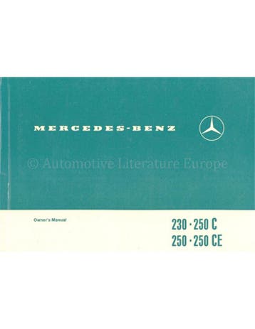 1970 MERCEDES BENZ 230 | 250 C | 250 | 250 CE, Auto diversen, Handleidingen en Instructieboekjes