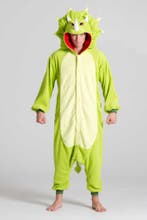 Onesie Triceratops Pak XL-XXL Dinosauruspak Kostuum Groen Za, Carnaval, Ophalen of Verzenden, Kleding, Maat 56/58 (XL)