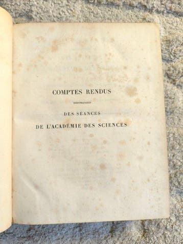 Pasteur, Serret, Jordan, Becquerel - Comptes Rendus de, Antiek en Kunst