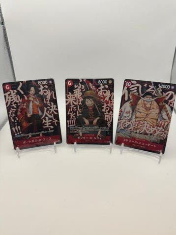 Bandai - 3 Card - One Piece - Monkey D. Luffy P-154Saikyo, Nieuw