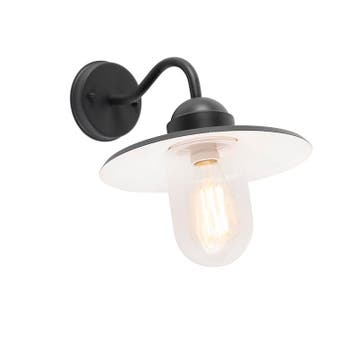 Landelijke buitenwandlamp donkergrijs IP44 - Kansas, Verzenden, Nieuw, Aluminium