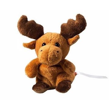 MBW eland knuffel - pluche - 14 cm - bruin - dierenknuffel, Verzenden, Nieuw