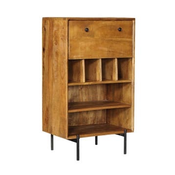 Wijnkast Portland Mangohout 60 cm | Starfurn, Ophalen of Verzenden, Nieuw