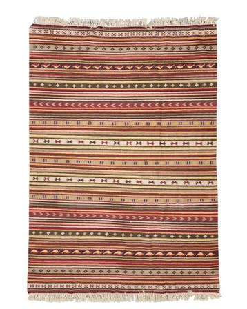 Tribal Kelim Turkije 240x170 handgeweven wollen vloerkleed, Huis en Inrichting, Blauw, 200 cm of meer,  Perzisch tapijt kelim killim wollen vloerkleed handgeknoopt 