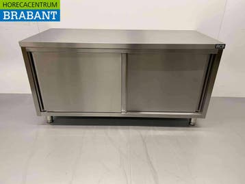 HCB RVS Werkkast Kast Werktafel Premium-line 2 schuifdeuren, Ophalen of Verzenden, Nieuw in verpakking