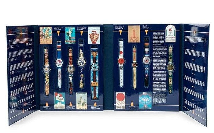 RARE Swatch Olympic Legends Historical Set (1996) - NOS |, Verzamelen, Overige Verzamelen