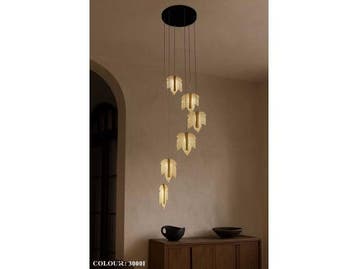 Veiling - Design LED Hanglamp – 3000K – In Hoogte Verste, Nieuw