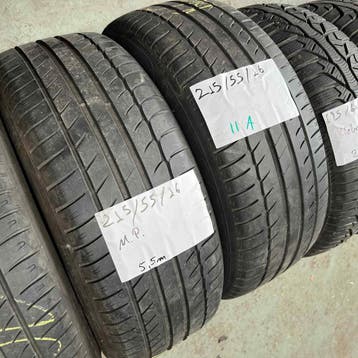 2 x Michelin 215-55-16 Zomerbanden 5,5mm, Auto-onderdelen, Banden en Velgen, 16 inch, Ophalen of Verzenden, Band(en), Personenwagen