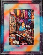 Enigme09 (1979) - Street Lounge (Tintin Is Back), Antiek en Kunst, Kunst | Schilderijen | Modern
