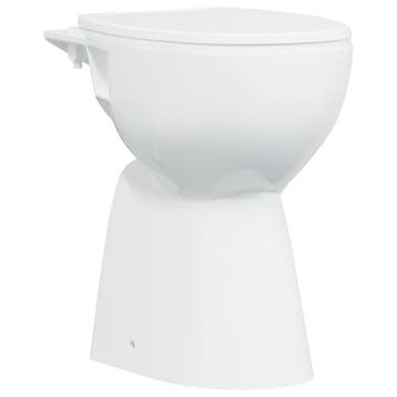 vidaXL Randloos Toilet 7 cm extra hoogte soft-close keramiek, Verzenden, Nieuw