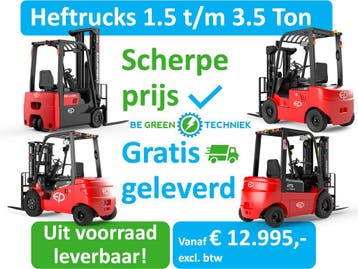Elektrische heftruck | 1000 kg/3500 kg | Voorraad | vanaf:, 3000 tot 4000 kg, Heftruck, Elektrisch, Verzenden