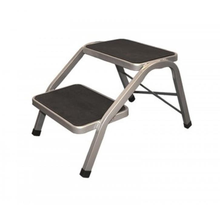 Opstap Bermuda Staal Dubbel, Caravans en Kamperen, Camper-accessoires, Nieuw, Ophalen of Verzenden