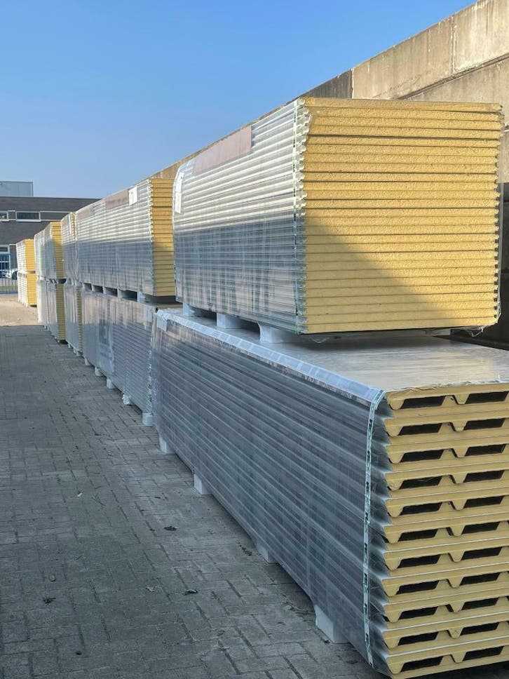 Sandwichpanelen Dak &amp; Wand! Nieuw en 2e keus!, Doe-het-zelf en Verbouw, Platen en Panelen, Nieuw, Overige materialen, Ophalen