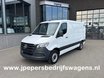 Zakelijke Lease |  Mercedes-Benz Sprinter 317 CDI L2 H1 LED, Automaat, Stof, Gebruikt, Wit