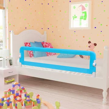 vidaXL Bedhekje peuter 120x42 cm polyester blauw, Verzenden, Nieuw