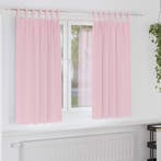 vidaXL Zwart-out Gordijnen met Ringen 2 pcs Babyroze 175 x, Verzenden, Nieuw
