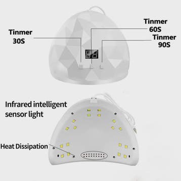 Professionele UV/LED Nageldroger Lamp voor Gel Polish - Snel, Verzenden, Nieuw