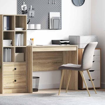 vidaXL Bureau Sonoma Eiken 90 x 50 x 76 cm, Verzenden, Nieuw