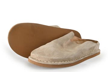 Shabbies Amsterdam Instappers in maat 39 Beige, Shabbies Amsterdam, Verzenden, Zo goed als nieuw, Instappers