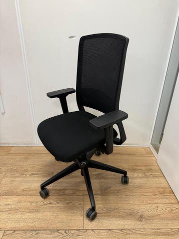 Refurbished Ergonomische Bureaustoel Gispen, Verzenden, Zwart, Zo goed als nieuw, Bureaustoel