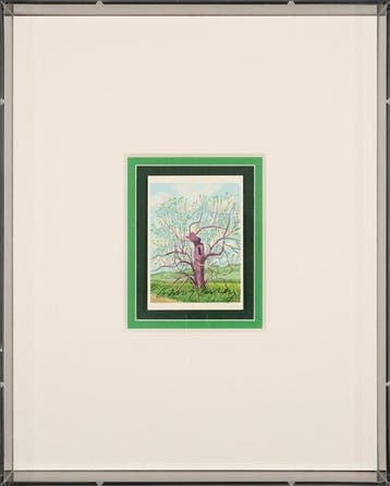 David Hockney (1937) - Signierte Art Card “The Arrival of