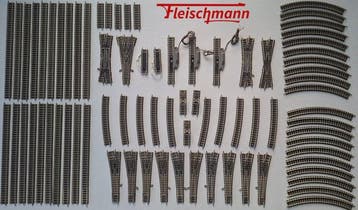 Fleischmann N - 9100 serie - Modeltreinsporen (67) - Rails, Nieuw