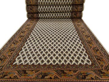 Mir - Gereinigd - Loper - 350 cm - 85 cm, Nieuw