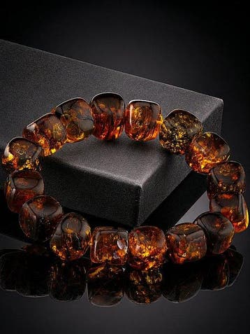 Barnsteen - Luxury Baltic Amber Bracelet – Rich Cognac