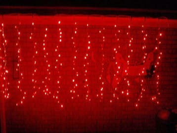 Kerst Gordijn 3.5 x 1.0 Meter - Rood, Ophalen of Verzenden, Nieuw