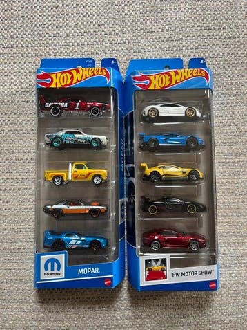 Hot Wheels 1:64 - Model sportwagen (2) - Hot Wheels 5-pack, Nieuw
