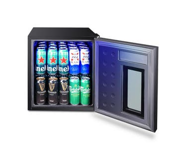 Compacte blast koeler met Glasdeur - 48 Liter - Zwart - 5..., Zakelijke goederen, Verzenden, Nieuw in verpakking