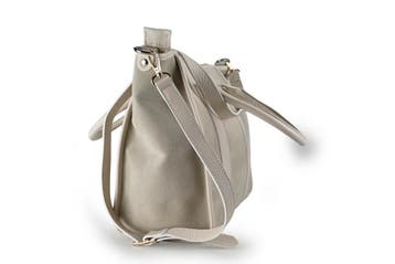 Lara Lauren Handtas Beige, Verzenden, Zo goed als nieuw, Beige
