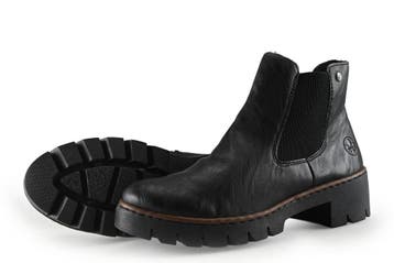 Rieker Chelsea boots in maat 42 Zwart, Verzenden, Zwart, Overige typen, Zo goed als nieuw
