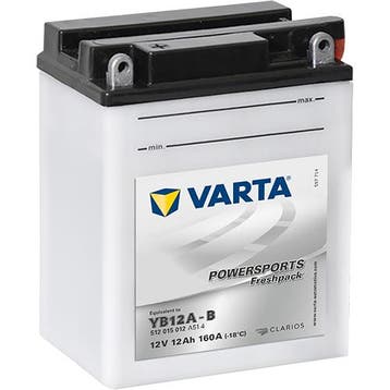 Varta Powersports Freshpack YB12A-B accu | 512 015 012 | 12, Ophalen of Verzenden, Nieuw