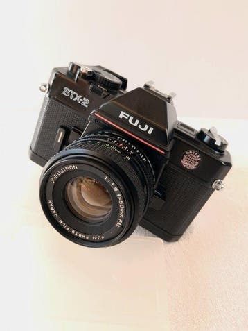 Fuji STX-2 + 1,9/50mm FM X-Fujinon Analoge camera, Nieuw