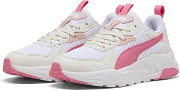 PUMA Trinity Lite Jr Unisex Sneakers - PUMA White-Magic Rose, Verzenden, Nieuw