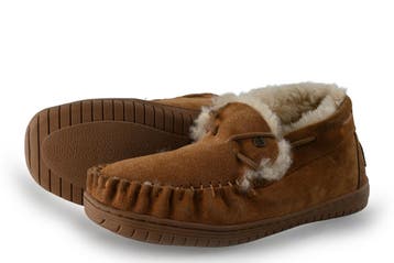 Warmbat Pantoffels in maat 40 Cognac, Overige kleuren, Verzenden, Zo goed als nieuw, Pantoffels of Sloffen