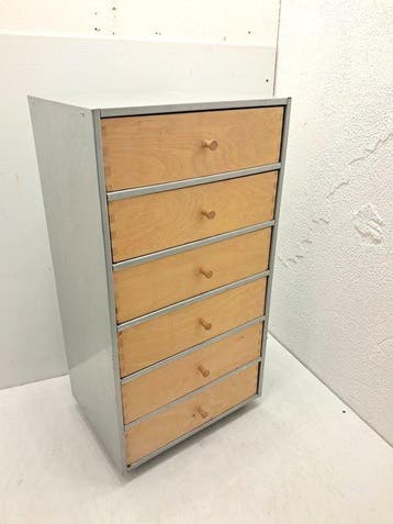 Ladekast - Staal, Hout - 66cm 10 kg verzinkt staal