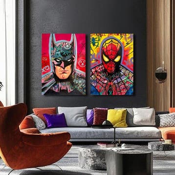 Gomez Cacho 80 x 120 cm - Spiderman & Batman: La Dualidad, Nieuw