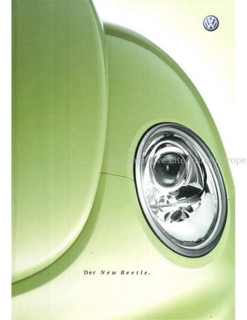 2000 VOLKSWAGEN NEW BEETLE BROCHURE DUITS, Nieuw, Volkswagen, Author