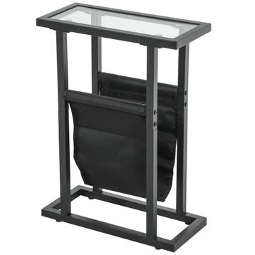 TRUUSK Bijzettafel Salontafel - Met Stoffen Tas - Metalen Fr, Verzenden, Nieuw