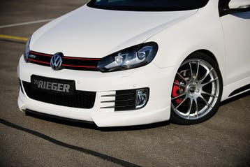 Rieger spoilerlip | geschikt voor VW Golf 6 VI GTI / GTD 200, Verzenden, Nieuw, Volkswagen