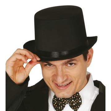 Hoog hoedje zwart voor volwassenen - Hoge hoeden, Verzenden, Nieuw
