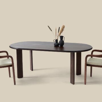*WOONWINKEL* Ovale Eettafel Walnoot Bruin 250 Cm, Verzenden, Nieuw