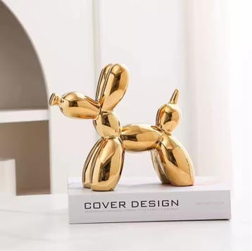 Keramisch Balloon Dog Beeld 21 cm Decoratie Woonkamer Bureau, Verzenden, Nieuw