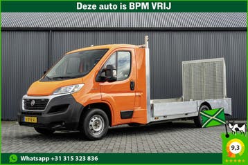 Fiat Ducato Open laadbak met oprijplaat | 131PK | Euro 6 uit, Stof, Gebruikt, Euro 6, Grijs
