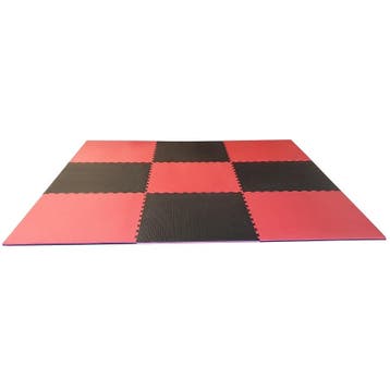 Puzzelmattenset 4 cm. rood/zwart 9 m2, Ophalen of Verzenden, Nieuw