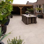 Tuintegel Moka 60x60 (Vloeren, Afbouwmaterialen), 60 cm of meer, Nieuw, Ophalen of Verzenden, 10 m² of meer